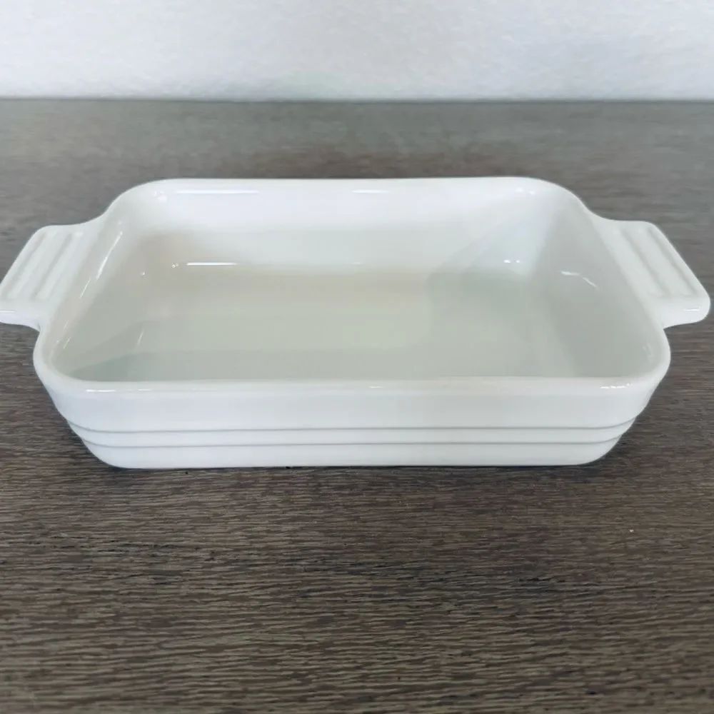 LeCreuset Rectangular Baking Dish White
